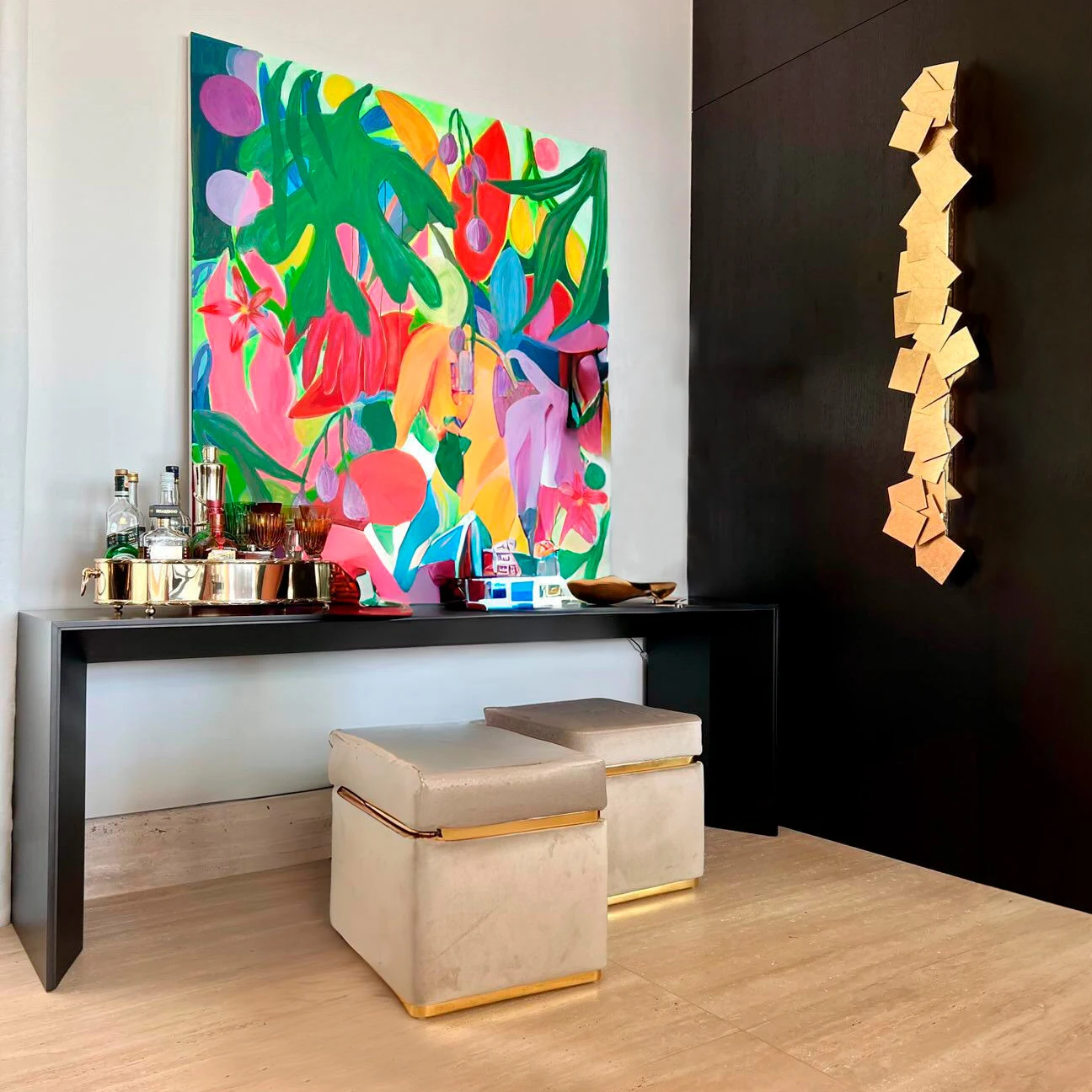 Quadratti Wall Sconce in a Room Setting